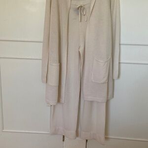 Cashmere Pants and Hooded Sweater